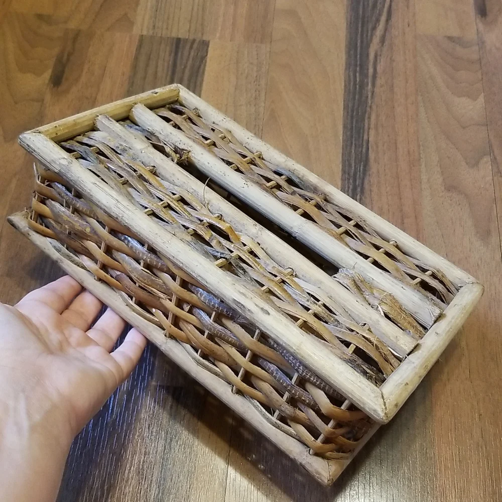Bamboo Rattan Tissue Box Cover